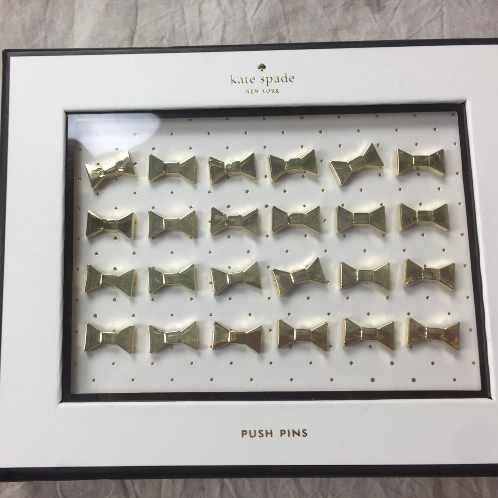 Kate Spade Bow Push Pins NIB Bow Pushpins